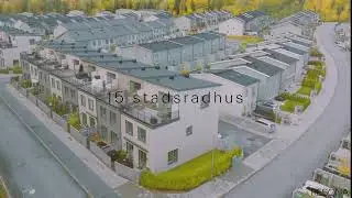 Drönarfilm över Resonas projektplatser Drönarfilm Drönarfoto Stockholm