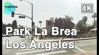【4K】🇺🇸🌴Walking around Park La Brea South Entrance to North Entrance in Los Angeles🎧, California