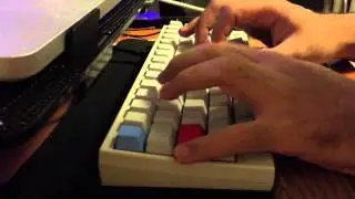 HHKB Pro 1, Topre 45g uniform, lubed vs stock sliders comparison