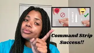 How to Properly Remove a Command Strip | Kim Tries to successfully clear her apartment walls