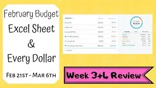February 2019 | Week 3&4 Budget Review Excel & Every Dollar