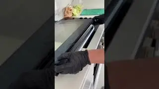 Most oven doors you can remove and clean between the glass #cleaninghack #foryoupage