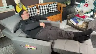 HAUSPROFI Schlafsofa klein,3 in 1 klappsofa Schlafsessel mit Bettfunktion Unboxing und Anleitung
