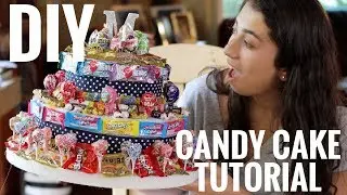 HOW TO MAKE A NO-BAKE CANDY CAKE!!! I Easiest cake you'll ever make! I Zoe Alex