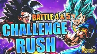 🔥 Challenge Rush Battle 4 AND 5 COMPLETE 100% - Dragon Ball Legends