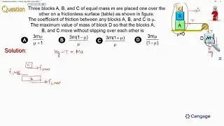 Newton’s Laws of Motion (with Friction) | Example 1 | B. M. Sharma | Physics