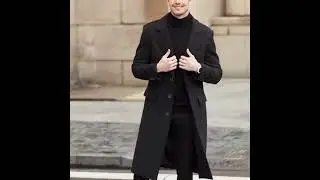 Men&rsquo;s Trench Coat Review | Fall Winter Slim Fit Single-Breasted Jacket | Stylish .