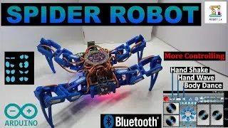 How To Make A Spider Robot Based On Arduino |Bluetooth Control Robot| Controlled By Mobile (Sinhala)