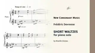 F. Devreese: Short Waltzes for piano (M. Gleizes)