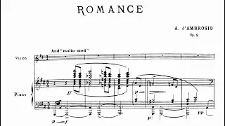 Alfredo D'Ambrosio - Romance in D Major, Op.9
