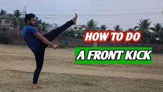 How to do a frond thrust kick \\  tutorial in Hindi