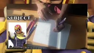 Let's Draw Captain Falcon - Part 2