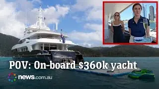 POV: This super yacht costs $360,000 a week to rent