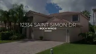 Best Deal For A House in Boca Raton - 12334 Saint Simon Drive