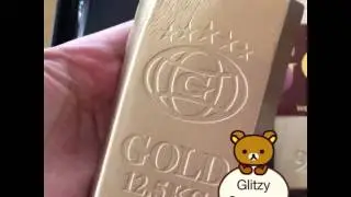 IBloom Jumbo Gold Bar squishy