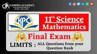 KPC Collece - 11 Math Limits Question Bank Solution