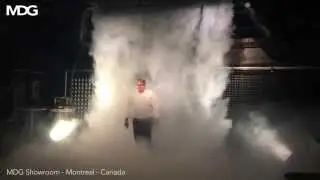 Client Demo - MDG Ice fog Q - Low fog curtain