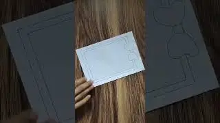 Ribbon 🎀🎀🎀🎀 Border Design| Project Border design#borderdesign#Shorts#youtubeshorts#portadas