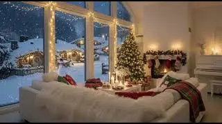 Cozy Christmas Piano ASMR 🎄 Warm Winter Ambience （1 Hour)