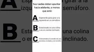 PREGUNTAS DEL EXAMEN TEORICO EN ESPA&Ntilde;OL 2025.LICENCIA DE CONDUCIR. #shorts5