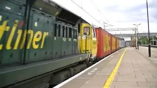 Freightliner 70016 Roars Through Cheddington On 4M93 14/08/2013