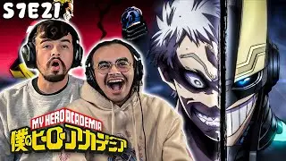 ARMORED ALL MIGHT VS. ALL FOR ONE!!! | My Hero Academia Season 7 Episode 21 Reaction