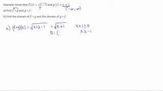 Composition of Functions, Example 2