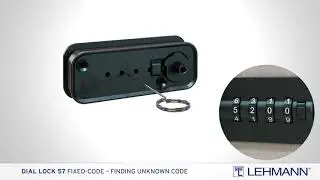 DIAL LOCK 57 Fixcode - finding unknown code