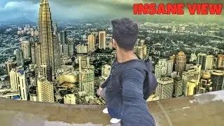 CLIMBING 300 METER TALL BUILDING CAUGHT BY SECURITY ◆ ROOF TOPPING IN MALAYSIA
