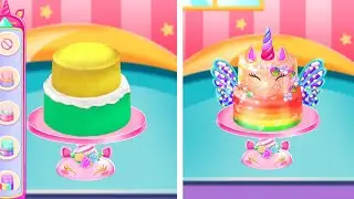 PLAY FUNNY COOKING GAME UNICORN CHEF BAKING #17 | RAINBOW CAKE | PLAY GAME ON ANDROID /IOS