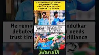 He# reminds# Sachin #Tendulkardebuted #young talent #needstrust time #not delay #brilliance###