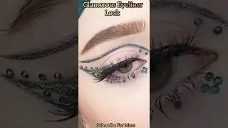 Glamorous Eyeliner Look #shorts #viralvideo #ytshorts #eyemakeup #eyeliner #reha
