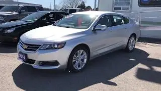 Silver 2014 Chevrolet Impala LT Review Oshawa ON - Roy Nichols Motors Ltd