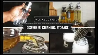 All about oil | Dispenser , cleaning , storing | #organization  Organising ideas  happy krafty