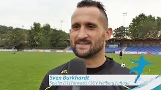 Sven Burkhardt - SGV Freiberg Fu&szlig;ball - zum Spiel vs. FSV 08 Bissingen, FuPa.tv-Interview, 6.9.2020