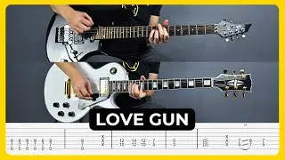 Love Gun - Kiss | Tabs | Guitar Lesson | Cover | Tutorial | Solo | All Guitar Parts
