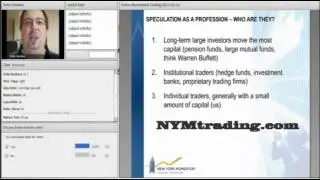 Speculator types and professions