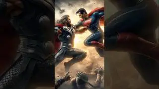 Thor vs Superman-Who Wins ?🤯 #marvel #dc #thor