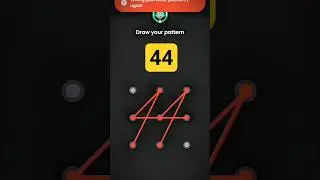 How To Make 44 Pattern Lock 🔐 #pruthavirajtate0045 #shorts #pattern
