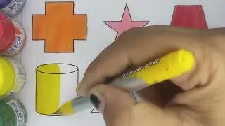 Learn Shapes, Colors for Kids & Toddlers | 2d shapes drawing | Preschool Learning, Education Video