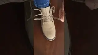 Chukka boots lacing technique. Fashion hacks 👌