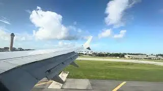 American Airlines Boeing 737-8 approach and landing into Miami 