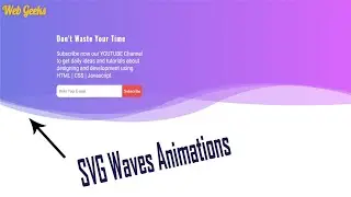 CSS Wave  Animation using SVG