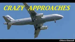 Crazy visual approaches! Pisa airport runway 22L [home spotting]