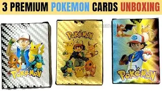 Premium Pokémon Cards Unboxing | Three Pokémon Cards Silver, Golden, Rainbow Cards |  #pokemon