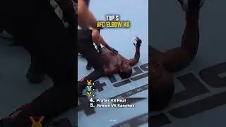 ТОП-5 нокаутов локтем в UFC #mma #ufc