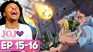 Тюрьма превратилась в жестокий бойцовский клуб! | Реакция на 15-16 серии JJBA Stone Ocean