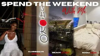 BARCELONA LIVING| EP.2 - chit chat GRWM, SHOKO, beach clubs, room tours and more!