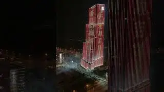 Lantern Festival Fireworks at China Railway Headquarters in Kunming, Yunnan Province 云南昆明中铁总部大厦元宵节烟花