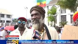 RASTAFARIANS PROTEST PARLIAMENT, CALLING FOR &ldquo;GANJA&rdquo; TO BE LEGALISED  -18/10/18